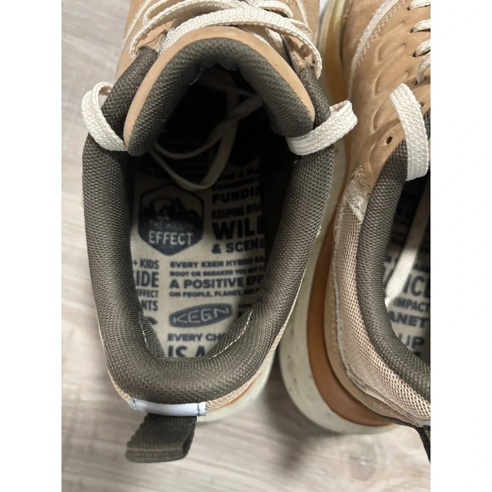 KEEN Mens Casual Shoes‎ Tan Suede Lace Up Comfort Sneakers Size 10 40.5